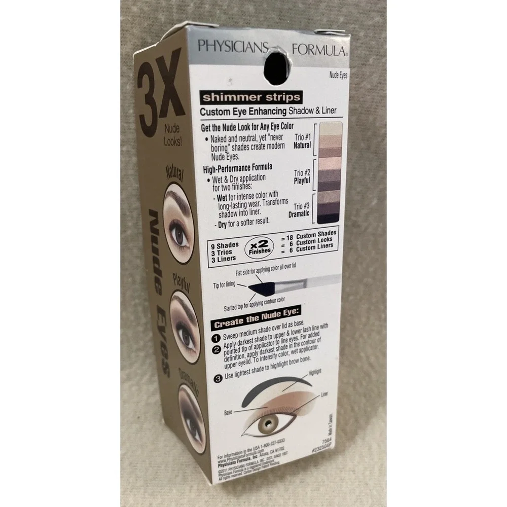 Physicians Formula Shimmer Strips Custom Eye Enhancing Shadow & Liner 7564 Nude